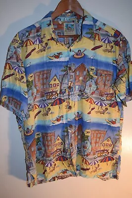 Kahala Ron Anderson Hotel California 100% Rayon Hawaiian Shirt  Large • $6