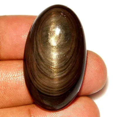 59.ct Natural Rainbow Obsidian Eye Oval Cabochon Jewelry Making Gemstone As=378 • $15.24