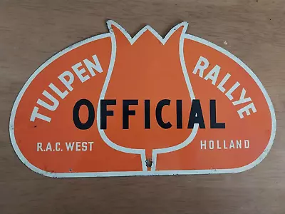 Tulip Rally 1957 Original Rally Plate • $40