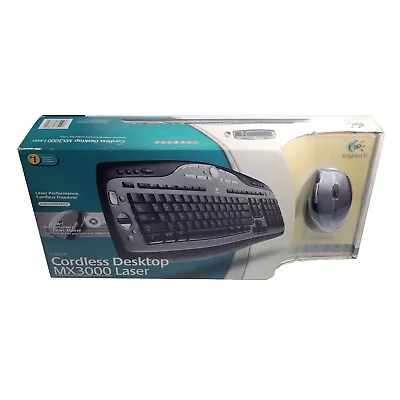 Logitech MX3000 Cordless Keyboard & MX600 Cordless Laser Mouse Windows 98 Me XP • $249