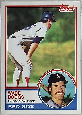 1983 TOPPS #498 WADE BOGGS “Very Nice” Great Gift Sport Card • $270