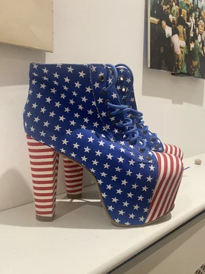 £10 • Buy Jeffrey Campbell USA Americana Boots UK 7
