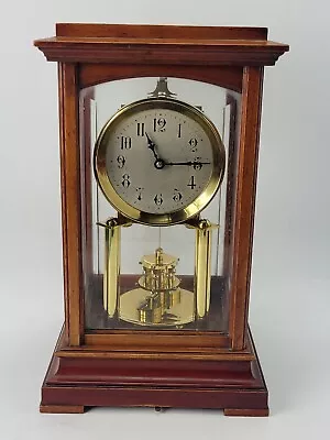 Gustav Becker Anniversary Torsion 400 Day Mantel Clock 4 Glass Case  • $1645.87