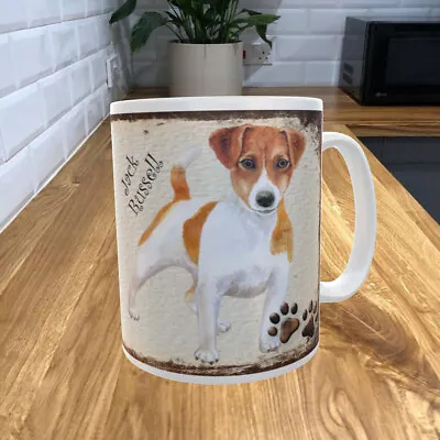 Jack Russell 11oz Coffee Mug My Dog's Rules Theme 247DRMUG • £7.25