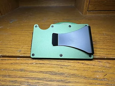 Ridge Like Wallet Aluminum Alloy Credit Card License Moneyclip Wallet Army Green • $0.99