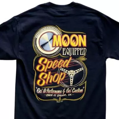MOON SPEED SHOP T-Shirt Mens XL Mooneyes HOT ROD Custom Drag Racing NHRA SCTA Ca • $33.98