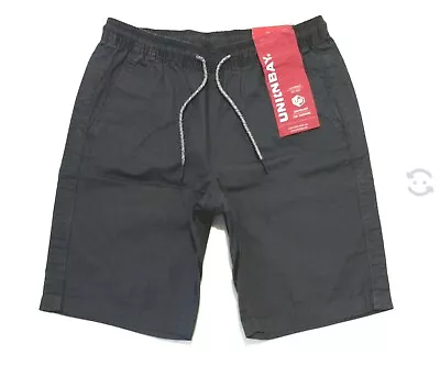 $12.99 • Buy Union Bay Shorts Mens Small Astro Gray Cotton Elastic Waist Drawstring (Small)
