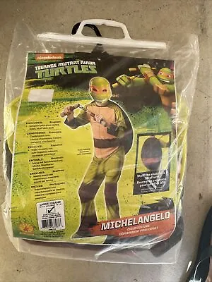 Teenage Mutant Ninja Turtles Boys Michelangelo Halloween Costume Large 12-14 • $19.99