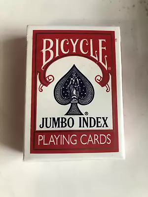 Vintage Bicycle 88 Red Jumbo Index Playing Cards (Sealed) • $5.50