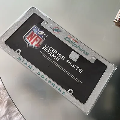 Miami Dolphins  Metal License Plate Frame - New • $15