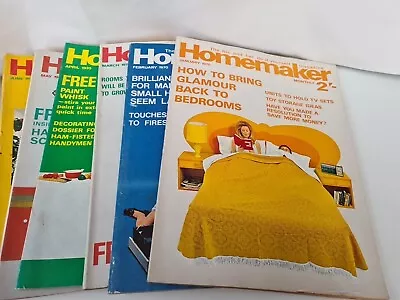 6 X Fab Vintage Homemaker Magazine. 1970 Classic Ads And Things To Make Etc • £10.96