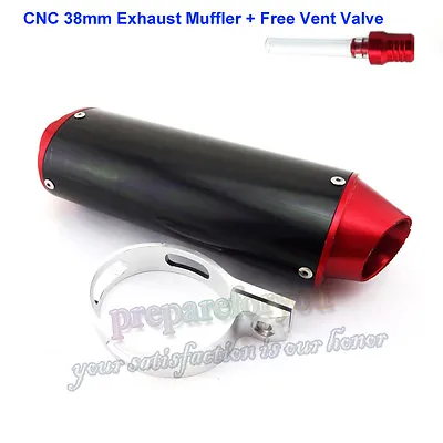 Pit Dirt Bike CNC 38mm Exhaust Muffler Can 50-160cc Tumpstar SSR YCF CRF50 DHZ • $89.31