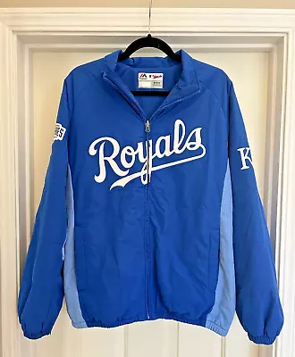 Kansas City Royals Majestic Authentic Collection Fleece Lined Jacket Medium • $35