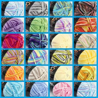 Sale New 1ballsx50gr Soft Baby Cotton Hand Yarn Colorful Socks Scarf Knitting • $3.47