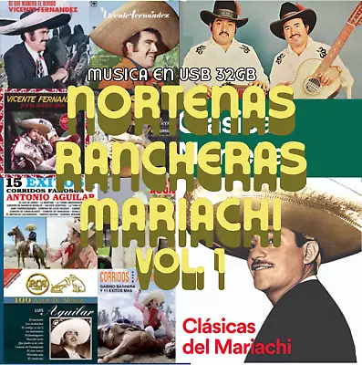 Memoria USB Con Musica Rancheras Nortenas Mariachi USB 3.0 MP3 Flash Drive • $29.95