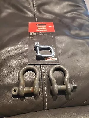 Clevis Shackle (2) 3/4 Ton - 3/4  And (1) New 1/4  Clevis Shackle • $29.99