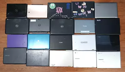 Lot Of 20 Broken/Outdated Chromebooks & Netbooks For Parts / As-Is - READ DESC! • $92.99