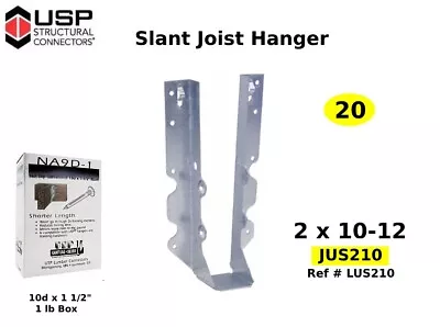 Joist Hanger Support 2 X 10-12 USP-JUS210 Ref # LUS210 ( QTY 20 ) • $37