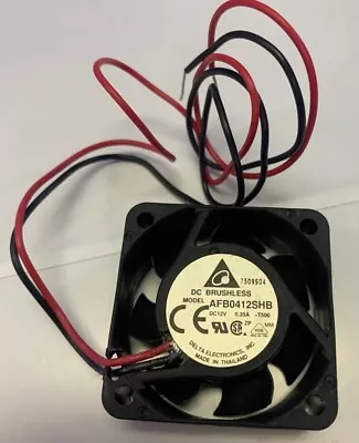 DELTA ELECTRONICS AFB0412SHB-T500 DC BRUSHLESS Cooling Fan 12V 0.35 Amp • $5.99