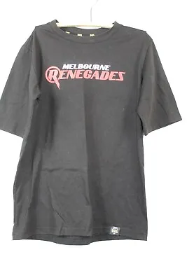 BBL Kids Melbourne Renegades Supporter T-Shirt Black Red And White Size 12 • $15.99