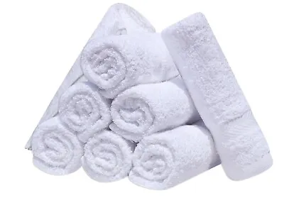 100% Cotton Flannels Face Cloths 12 Pieces Wash Cloths 30cm X 30cm  • £7.99