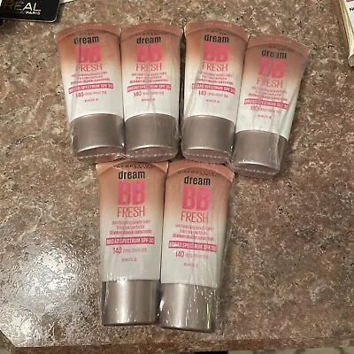 6 Maybelline Dream BB Fresh 8-In-1 Beauty Balm Skin Perfector 140 Deep See Pic • $8.99