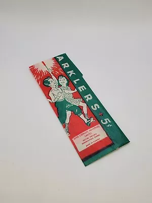 Vintage Tiger Sparklers 5 Cent Wax Paper Bag - Hand Chemical Industries Canada • $14.95
