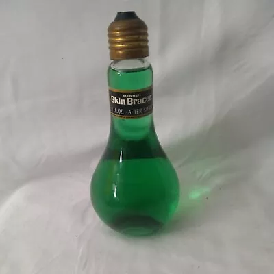 Vintage Rare Light Bulb Mennen Skin Bracer After Shave Splash Full Open Bottle  • $39.99