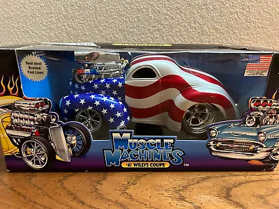 Muscle Machines 1941 Willys Coupe 1/18 Rare American Flag Edition • $30