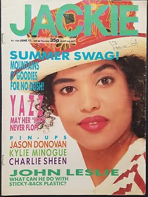 Jackie Magazine 17 June 1989 - Kylie Minogue Jason Donovan Yazz John Leslie • £13.90