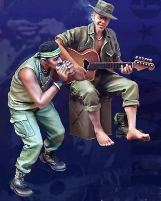 1/35 Resin Nam War US Soldiers Play Music Unpainted Unassembled BL275 • $14.24