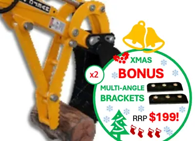 Excavator Thumb Grab Kit 8-12ton XMAS BONUS MULTI-ANGLE BRACKETS RRP $199! • $2299