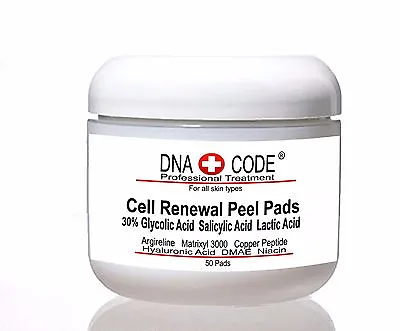 30% Glycolic Cell Renewal Peel Pads Salicylic Acid Lactic Acid Argireline. • $31.95