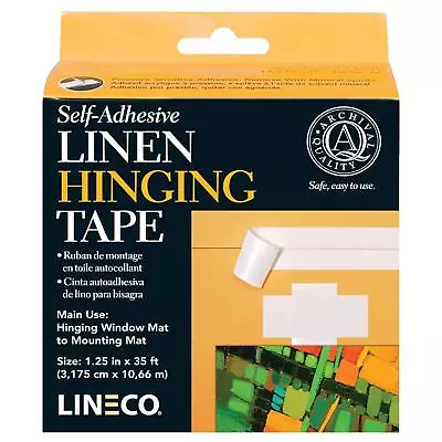 Lineco Linen Hinging Tape Self Adhesive 3.2cm X 10.7m • £19.49
