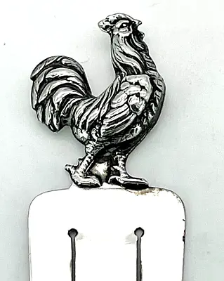 Rare Antique Silver Cockerel Bookmark By Sampson Mordan & Co – 1922 • $284.16