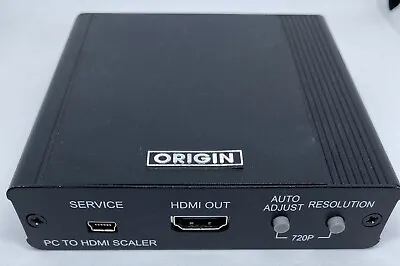 $150 • Buy Origin PC VGA To HDMI Scaler 720p Unit Only No Power Supply