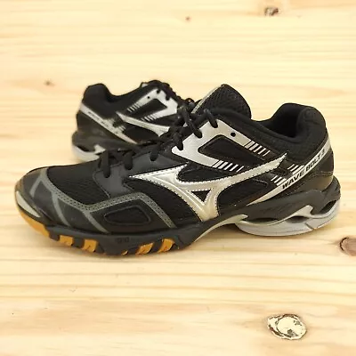 Mizuno Wave Bolt 3 Women's Volleyball Shoes Sz 9 Black Sneakers Athletic Court • $19.94