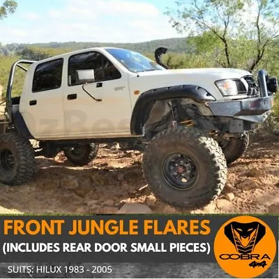 Cobra 4x4 Front Jungle Flares With Door Pieces Suitable For Toyota Hilux 1983-05 • $349