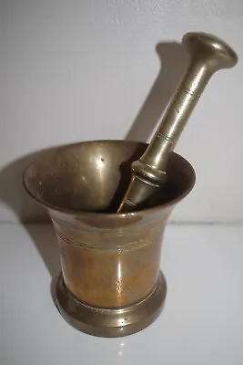 (13) Vintage Brass Mortar & Pestle Apothecary Medicinal • $26