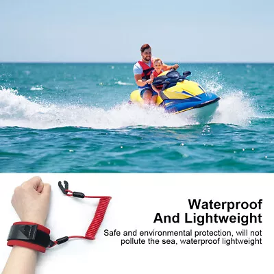 Boat Kill Switch Extendable Tether Wrist Strap Safety Lanyard Engine Cut Off • $19.77