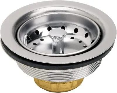 Kitchen Sink (3-1/2 Inch) Stainless Steel Drain Assembly With Strainer Basket • $8.16