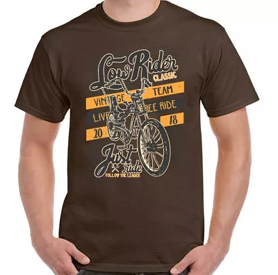 Cycling T-Shirt Low Rider Mens Retro Chopper Raleigh Grifter 70's 80's Bicycle • $26.76