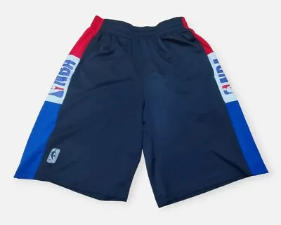 Mens Medium NBA Basketball Shorts Blue With Pockets Gym Sports 26 Waist • $14.35