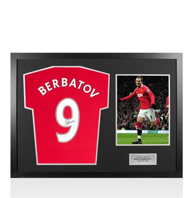 £299.99 • Buy Framed Dimitar Berbatov Signed Manchester United Shirt - Home, 2019/2020, Number
