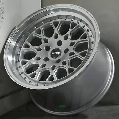 ESR CS3 Wheels 18x9.5 / 18x10.5 +22 5x114.3 Silver Machined Lip 18  Rims Set 4 • $1174