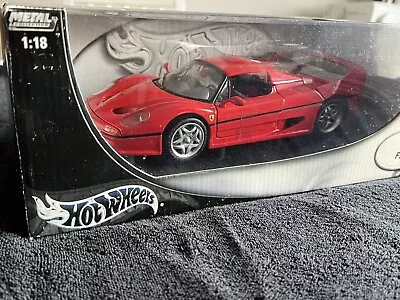 Hot Wheels Ferrari F50 Red 1:18 Scale Diecast • £40