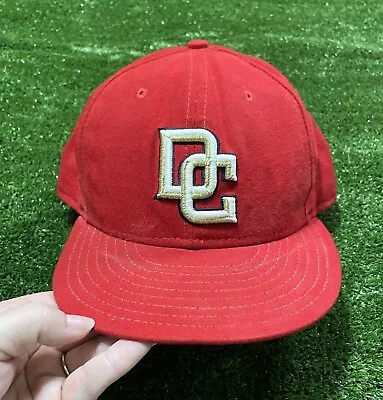 Washington Nationals MLB Baseball DC Logo New Era Fitted Ball Hat Size 7 3/8 • $8.99