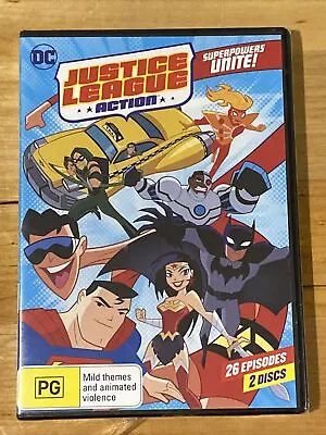 Justice League Action: Season 1: Part 1 DVD 2-Disc Set PAL 4 Brand New Sealed • $11.99