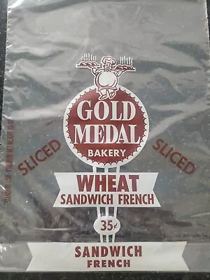 Vintage GOLD MEDAL Bakery Wheat Sandwich Bread BAG 35 Cents Prop Advertisement  • $3.99