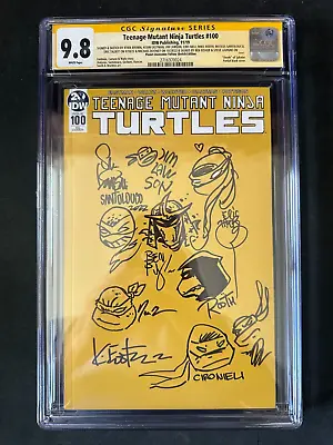 Teenage Mutant Ninja Turtle 100 Planet Awesome Yellow CGC SS 9.8 Signed X10 TMNT • $550